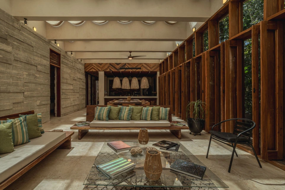 Living room in a luxury home